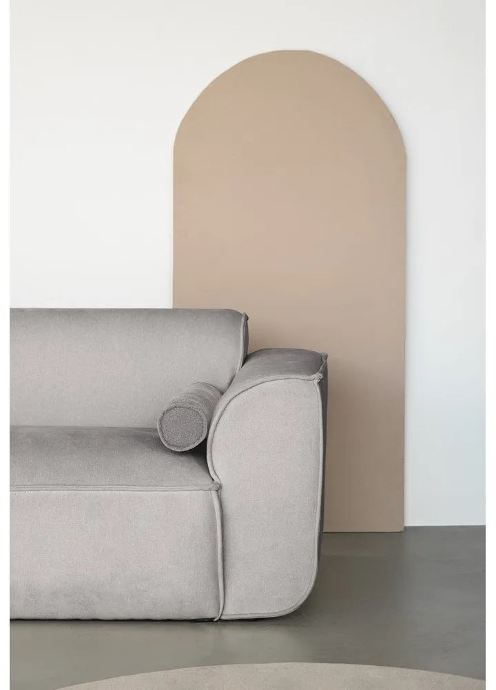 Divano angolare componibile in grigio chiaro (con penisola a sinistra) Flex Felix – Miuform