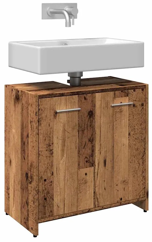 Mobile Lavabo Bagno Legno Antico 60x33x60 Cm Legno Multistrato /