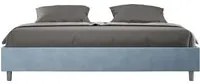 Letto Matrimoniale Extra Large Sommier 190x190 cm Senza Rete Azelia Azzurro