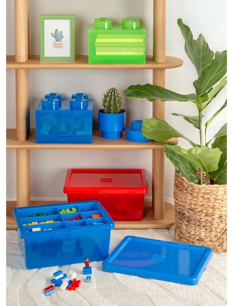 Scatola per bambini rossa in plastica 25x25x18 cm – LEGO®