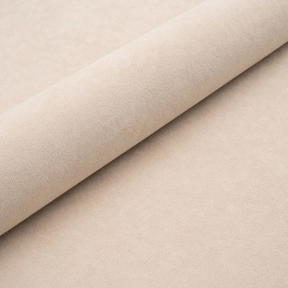 Letto matrimoniale imbottito beige con spazio contenitivo e rete 140x200 cm Mija - Maison de Rêve