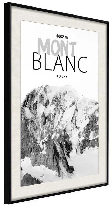 Poster Peaks of the World: Mont Blanc