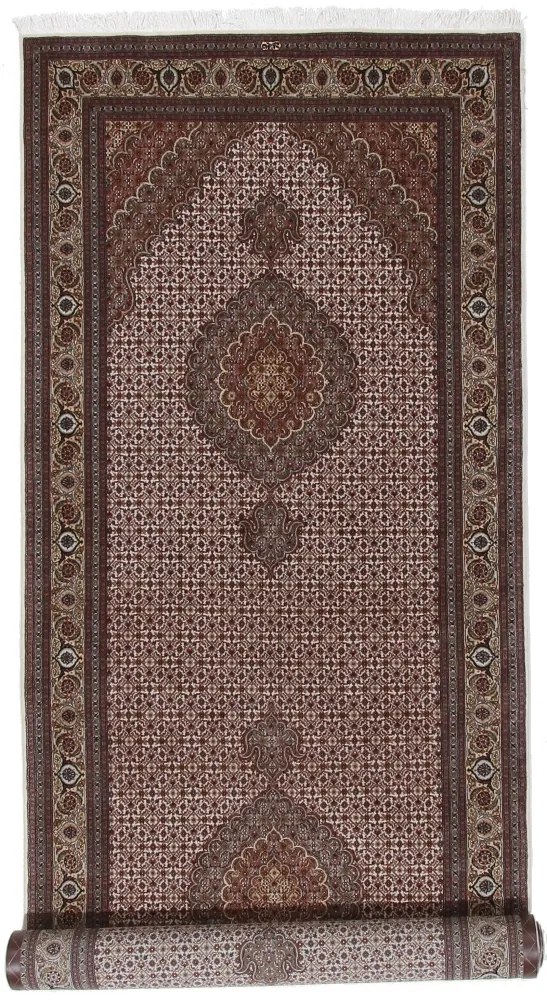 Tabriz Tappeto 490 x 140 Rosa (Iran) Annodato A Mano