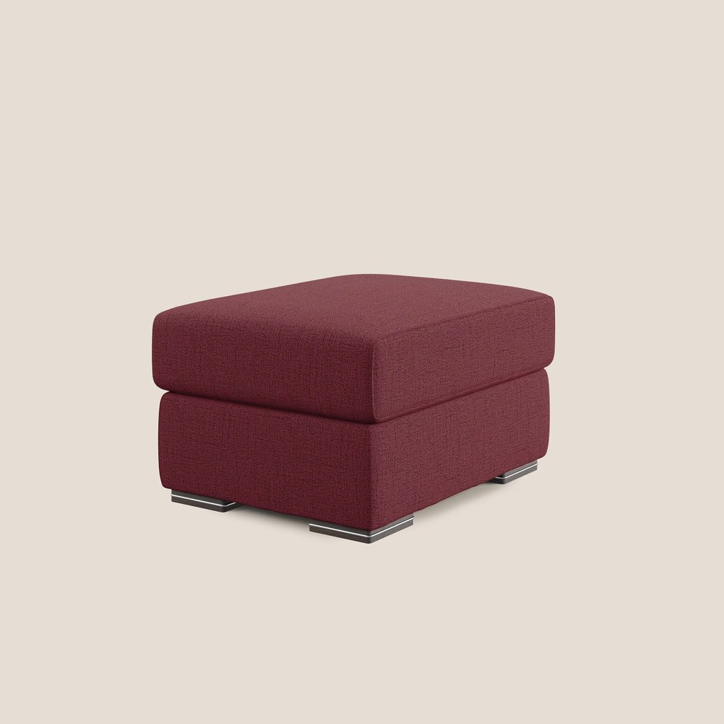 Sun pouf apribile contenitore in tessuto impermeabile fiammato T03 rosso