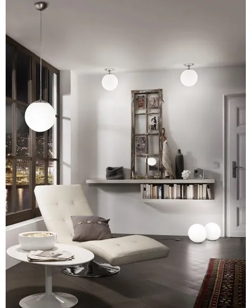 EGLO 85262 - Lampadario a sospensione con filo RONDO 1xE27/60W/230V diametro 25 cm bianco