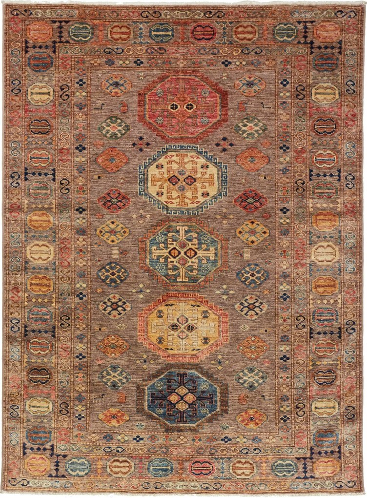 Kazak Tappeto 200x150 Marrone (Pakistan) Annodato A Mano
