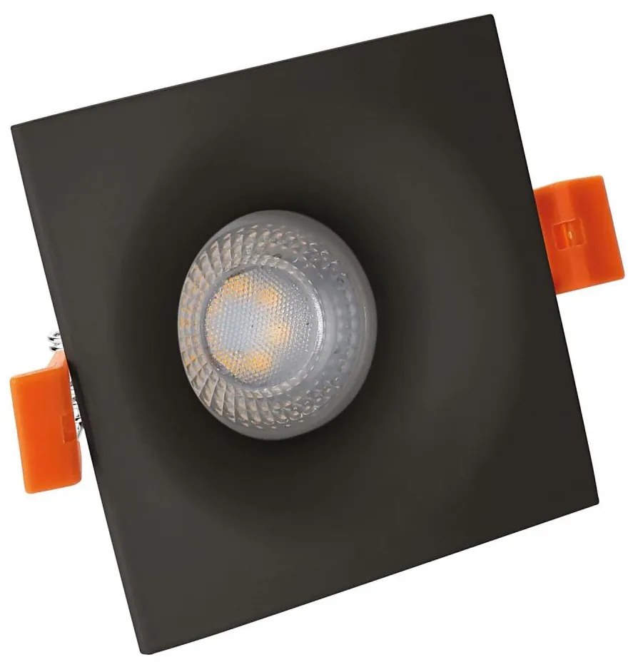 Lampada da incasso FIALE 1xGU10/36W/230V quadrato nero