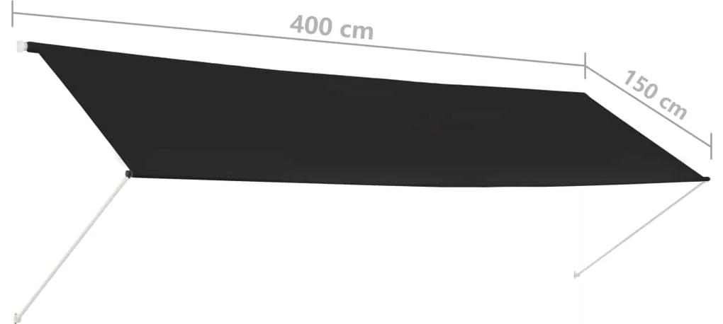 Tenda da Sole Retrattile 400x150 cm Antracite