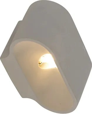 Lampada da parete ovale smart in cemento con Zigbee G9 - Arles