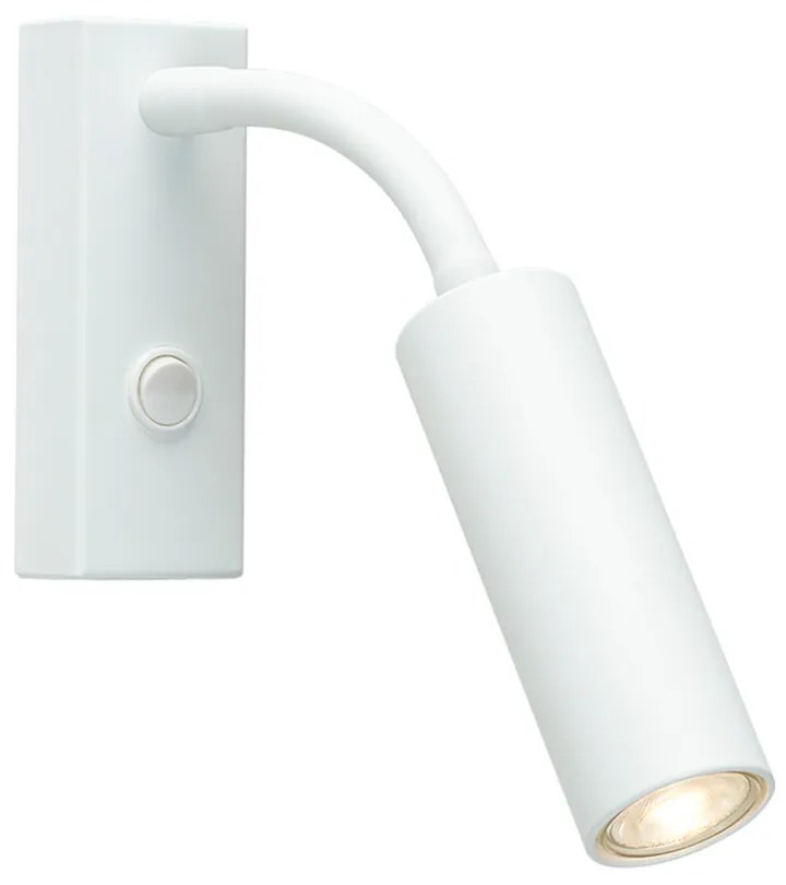 Herstal - Pipeline Flex Applique da Parete Matt White