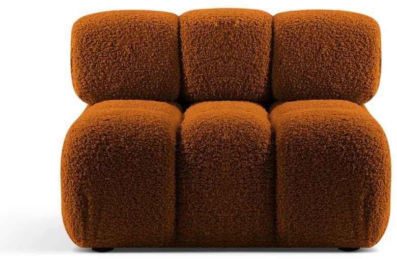 Modulo divano bouclé arancione (parte centrale) Bellis - Micadoni Home
