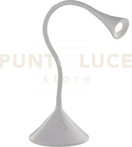 Lampada da lettura led newton bianca 3,2w 300lm 4000k 13x13x51cm
