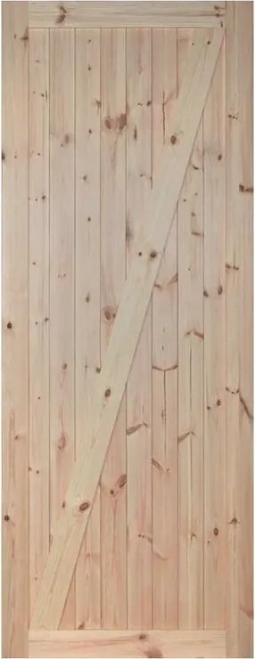 Anta per porta scorrevole RADEX Factory in legno beige L 86 x H 213 cm spessore 40 mm, apertura reversibile