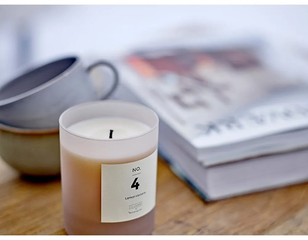 Candela profumata tempo di combustione 50 h No. 4 Lemon Verbena - ILLUME x Bloomingville