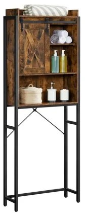 Scaffale da bagno RENARO marrone/nero