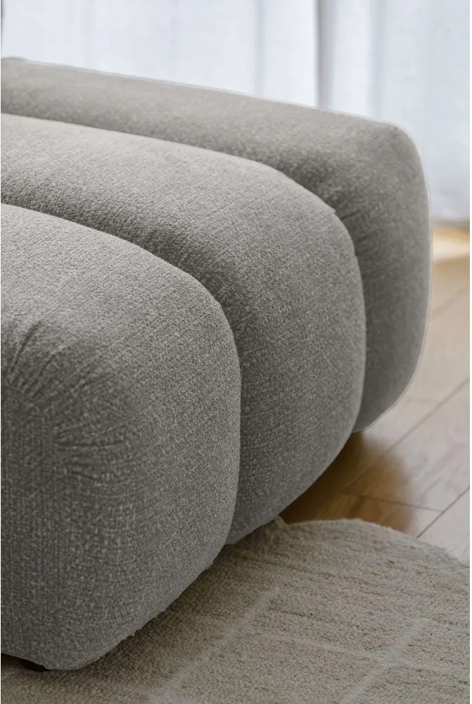 Divano angolare grigio chiaro (con penisola a destra/con chaise lounge) Shell – Miuform