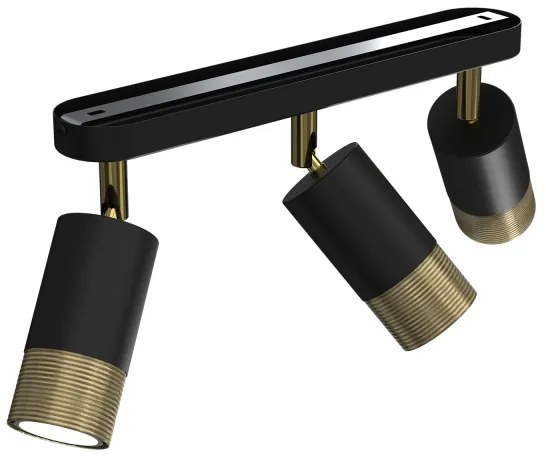 Faretto LINK 3xGU10/8W/230V nero/ottone