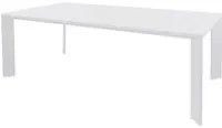 Tavolo da giardino 200x100x75 cm Connecticut alluminio bianco
