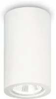 Plafoniera Moderna Round Tower Gesso Bianco 1 Luce Gu10