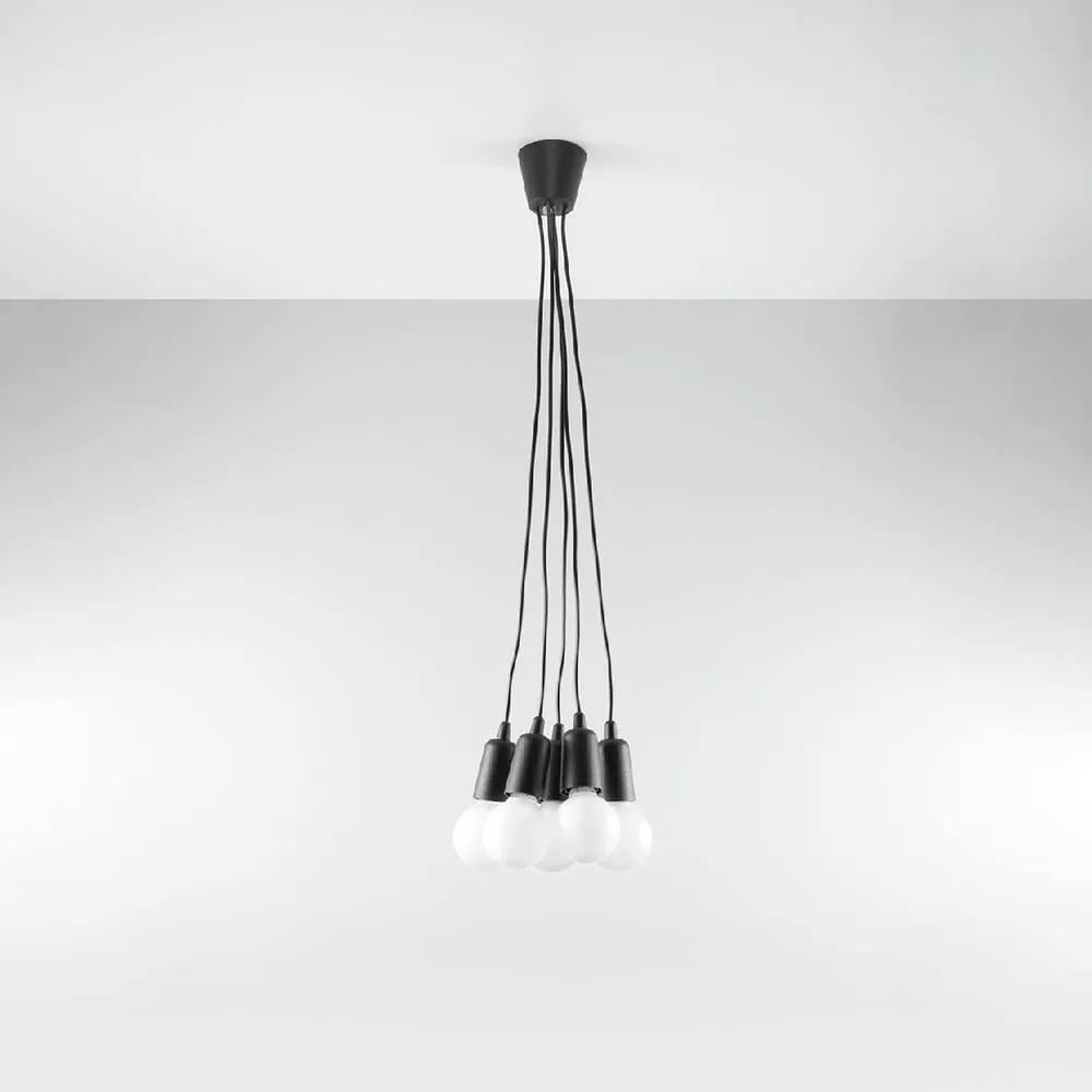 Lampada a sospensione nera 25x25 cm Rene - Nice Lamps