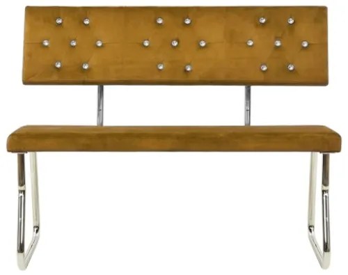 Panca 110 cm in Velluto Marrone