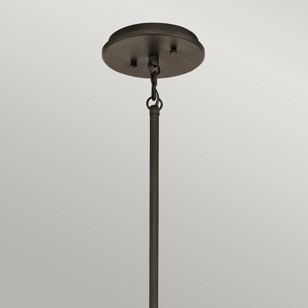 Lampadario Contemporaneo Emory Acciaio Bronzo Antico 3 Luci E27