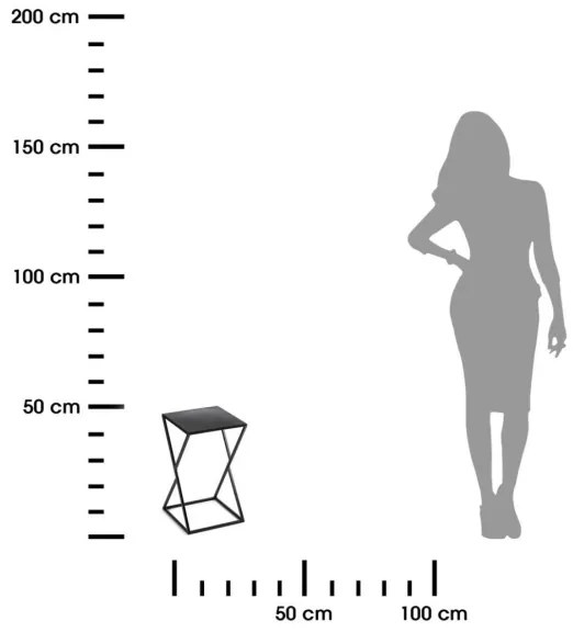 Portafiori LOFT 40x23,5 cm nero