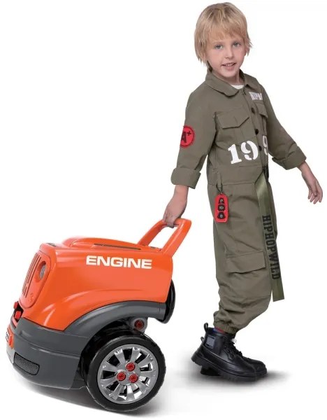 Autofficina per bambini 3xAAA + 1xCR2025 arancione/grigio