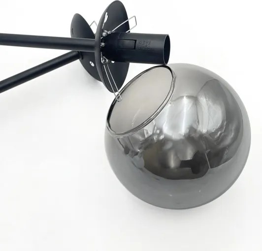 Brilagi - Plafoniera MALIVA 4xE14/15W/230V nero/fumé