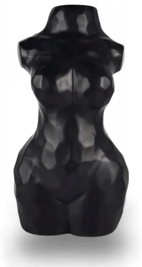 Vaso in ceramica 30 cm, nero