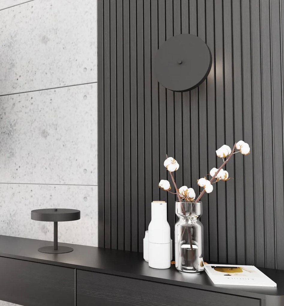 Lampade Da Scrivania Minimal Poseidone Acciaio Nero 2 Luci G9 Ip20