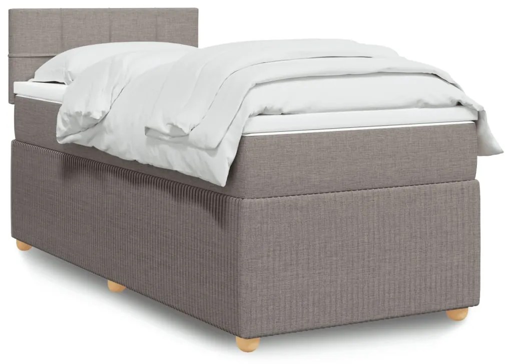 Giroletto A Molle Con Materasso Tortora 100x200 Cm İn Tessuto /