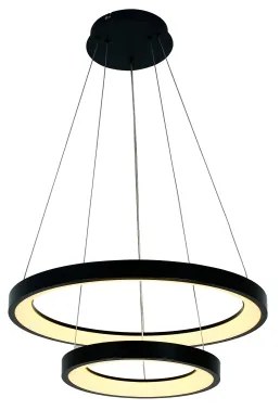 Brilagi - Lampada a sospensione dimmerabile su cavo FALCON SLIM LED/68W/230V Ø 50 cm nera + telecomando