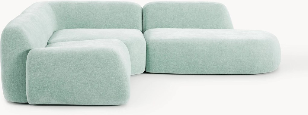 Divano angolare componibile 4 posti con chaise longue Wolke