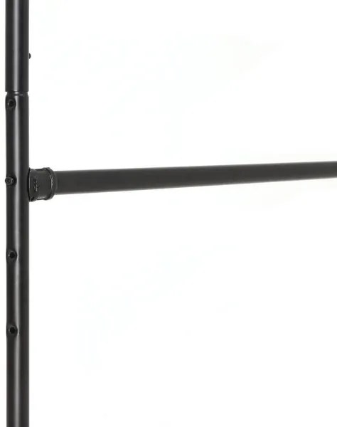 Appendiabiti a piantana mobile LINEA, nero