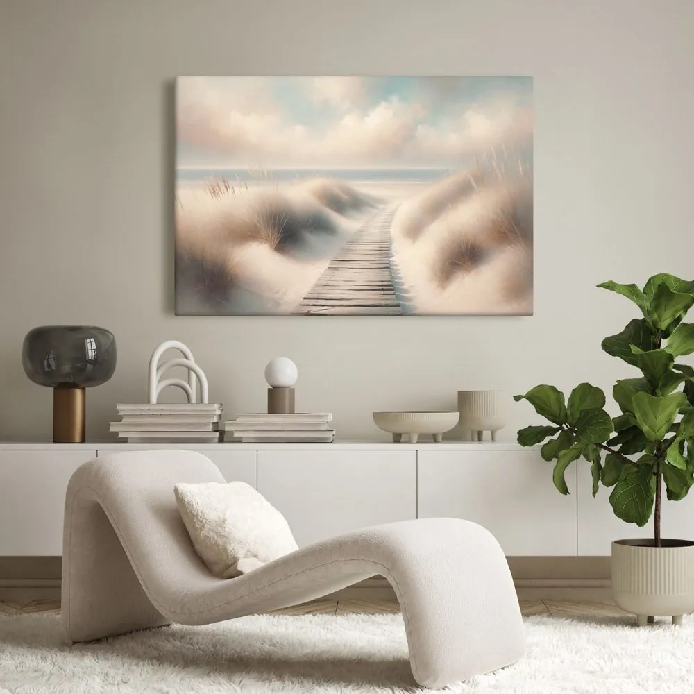 Quadro su tela – Sentiero verso il mare tra le dune