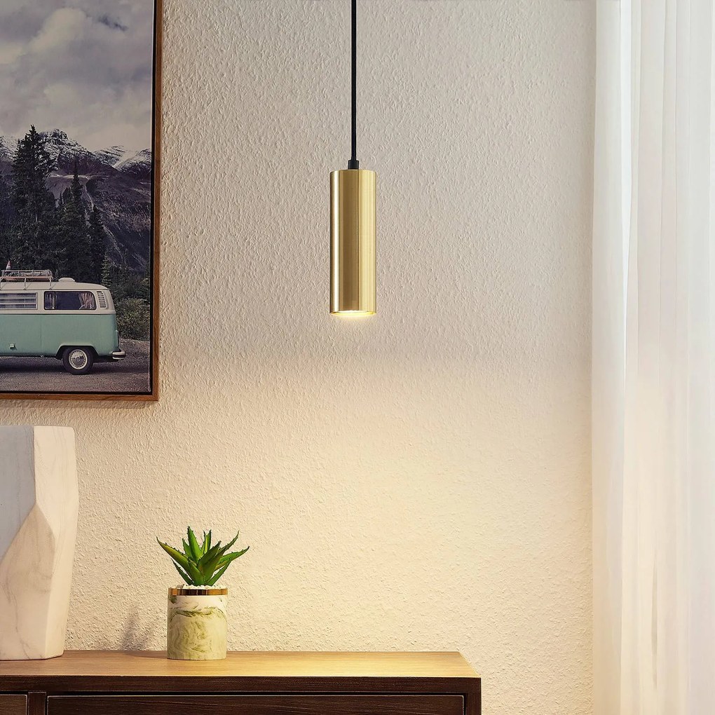 Lampada a sospensione Raisan Lindby, dimmerabile, Nero, Soggiorno / Sala da pranzo, Metallo, Moderno, Lampada a sospensione