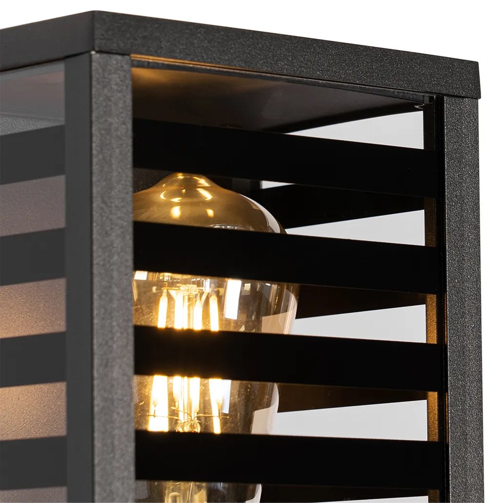 Lampada da parete esterna moderna nera 26 cm IP44 - Reims