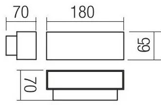 Redo 90095 - Applique da esterno PLANIT LED/10W/230V 3000K IP54 bianca
