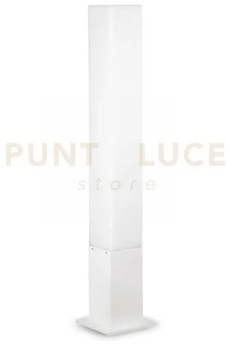 Edo paletto quadrato antracite 1 luce attacco gx53 bianco h.80cm