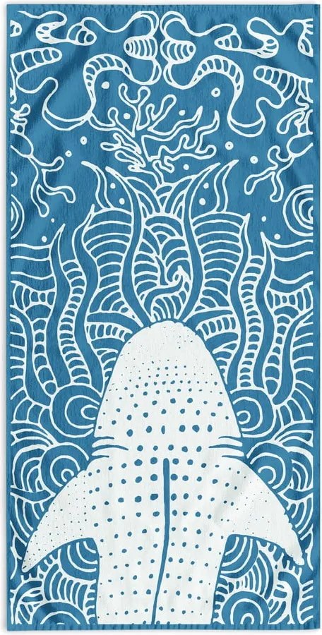 Telo mare blu 90x180 cm Shark - DecoKing
