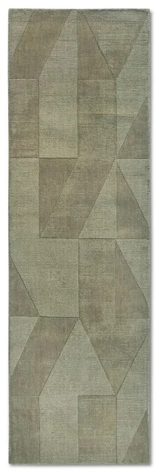 Passatoia verde in lana tessuta a mano 80x250 cm Ursule - Villeroy&Boch