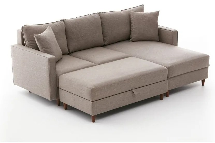 Divano angolare beige (angolo destro) Eva - Balcab Home