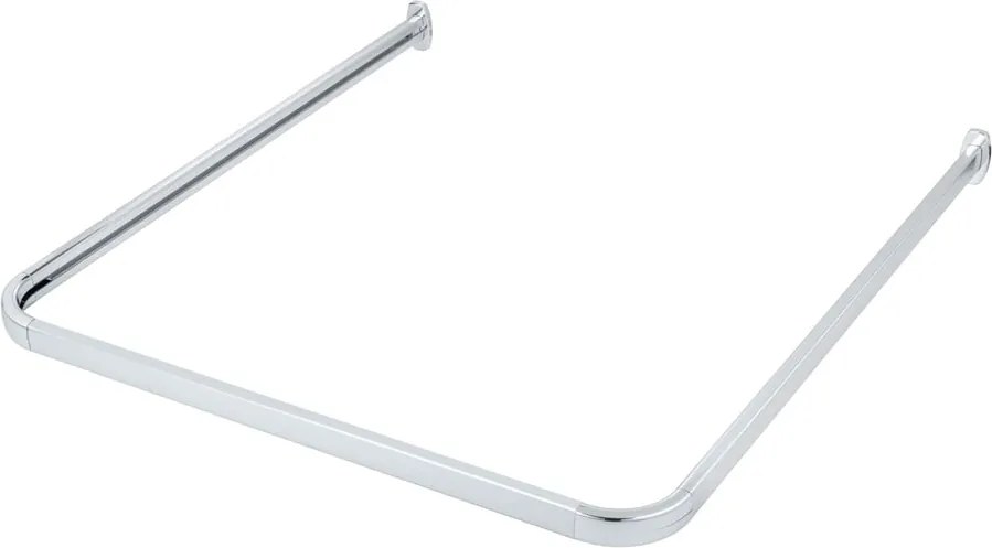 Asta per tende da doccia in argento lucido Era - Wenko