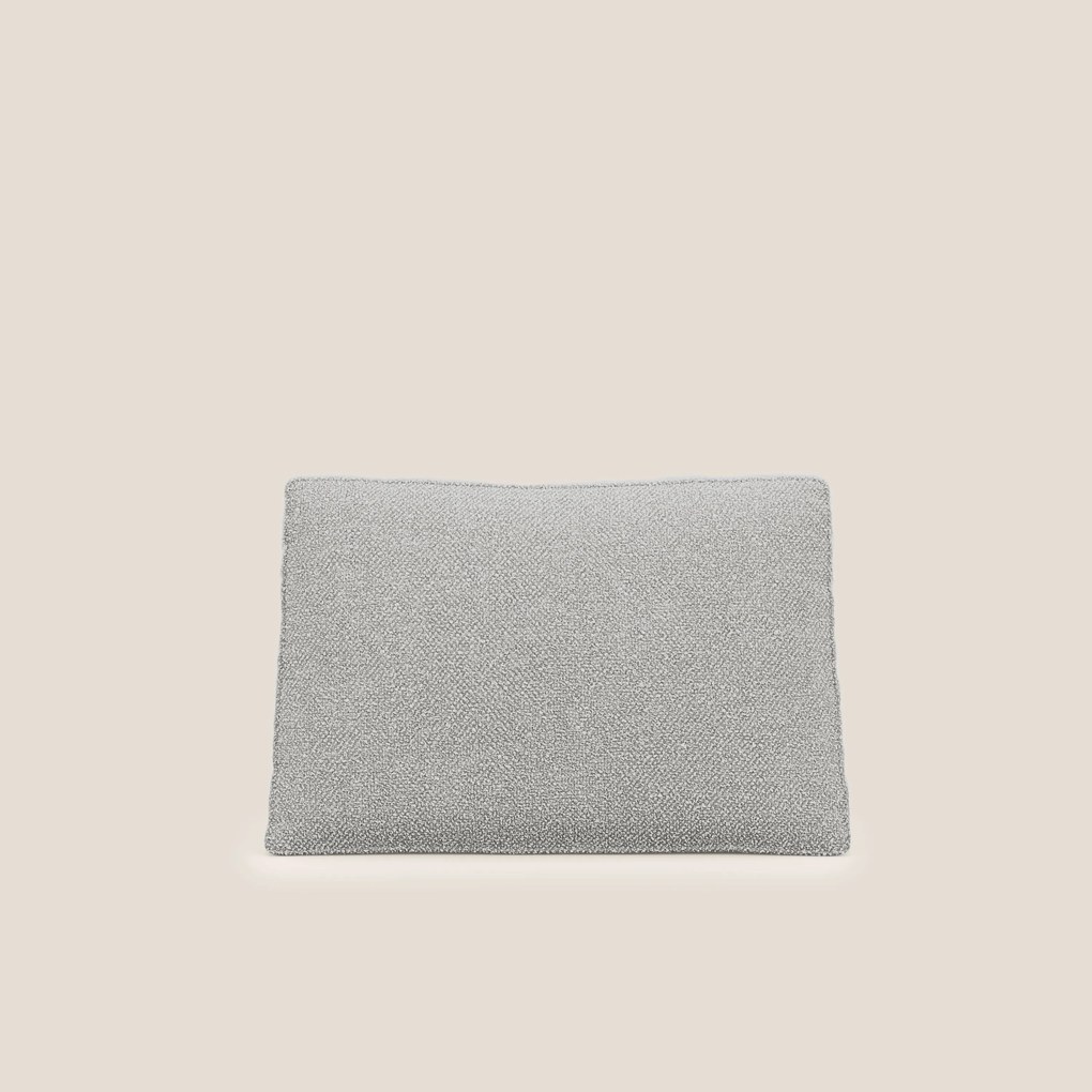 Nettuno cuscino schienale realizzato in tessuto bouclè impermeabile T07 grigio