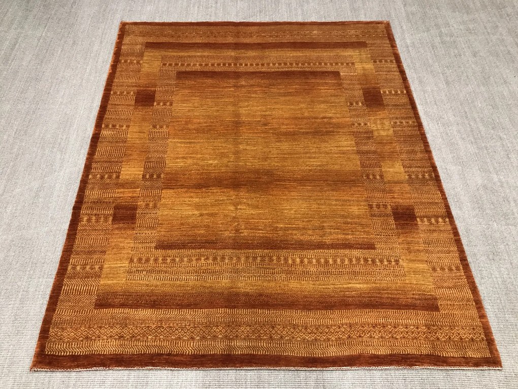 Loribaft Tappeto 200 x 250 Giallo (Iran) Annodato A Mano
