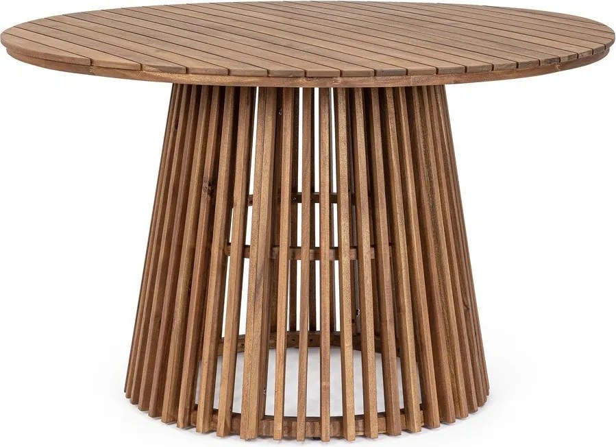 Tavolo da pranzo da giardino rotondo in acacia massiccia ø 120 cm Rodano – Bizzotto