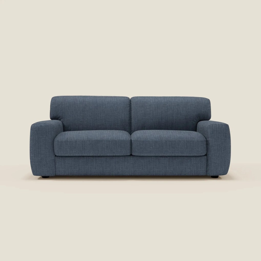 Cloud Divano letto materasso H17 cm dai morbidi cuscini in tessuto impermeabile T06 blu