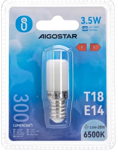 Lampadina LED per frigorifero T18 E14/3,5W/230V 6500K - Aigostar