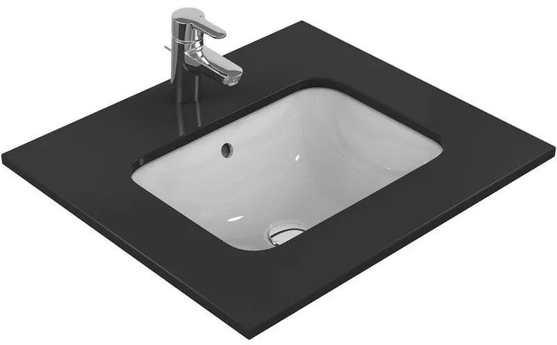 Lavabo da appoggio rettangolare in ceramica L 50 x H 17.5 x P 38 cm bianco